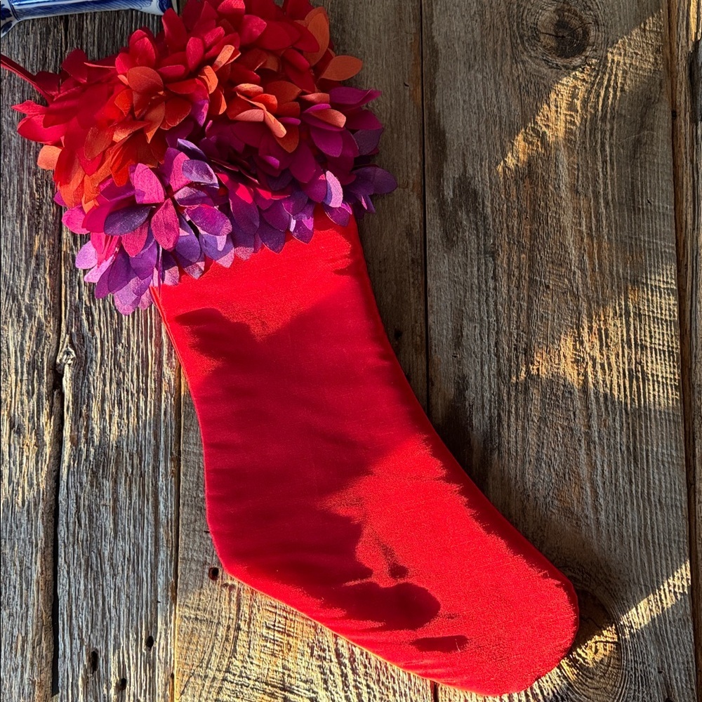 Crate & Barrel "Fiona" Christmas Stocking - Picture 2 of 7